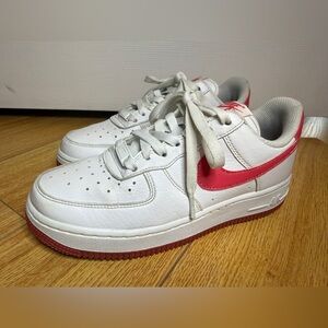 Nike AIR FORCE 1 ‘07 Next Nature White and Aster Pink Womens US6.5